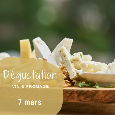 Dégustation vin & fromage