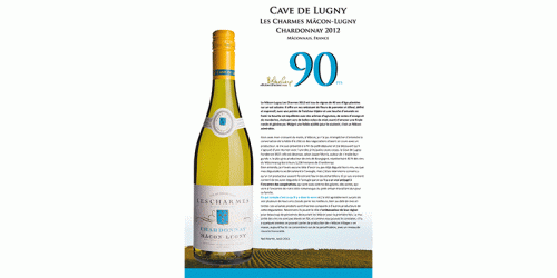 Wine advocate Les Charmes Lugny